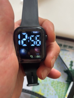 Set of two electronic wristwatches new, black