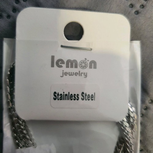 Stainless steel triple necklace new, silver