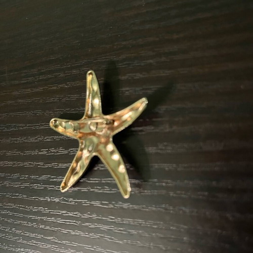 Star-shaped pin gold color like new