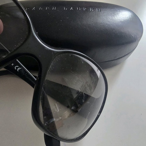 Ralph Lauren black sunglasses used with wear