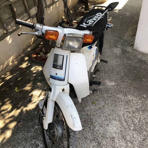 Honda GLX moped 125cc conversion, white