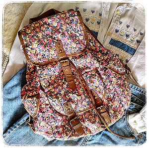 Τσάντα πλάτης Backpack Floral [ bags ] λουλουδατη
