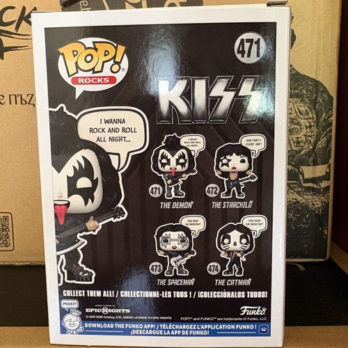 Funko POP The Demon Gene Simmons KISS vinyl figure like new