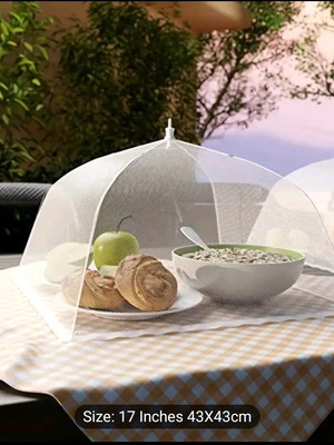 Food cover Large 43x43 new, foldable mesh