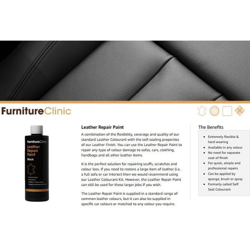 Furniture Clinic Leather Repair Paint 500 ml, red