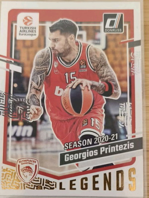 Georgios Printezis Legends DONRUSS PANINI 2020-21 καινούργιο