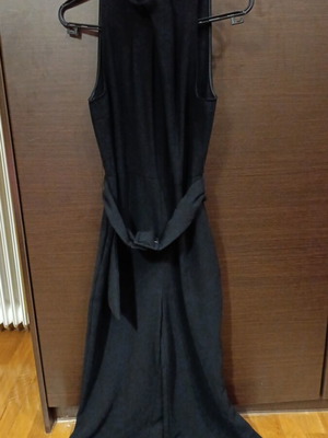 Zara ολόσωμη φόρμα μακριά με ζώνη στη μέση καινούργια, μαύρη, μέγεθος S