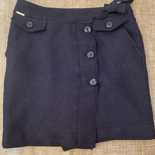 Marella sport wool skirt like new, dark blue, size medium