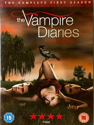 The Vampire Diaries пълен първи сезон DVD употребяван, английски субтитри