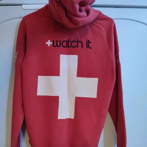 Watch it Limited Edition sweatshirt used, women's size M, red