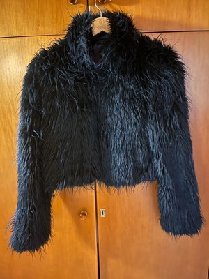 Zara black coat size S like new