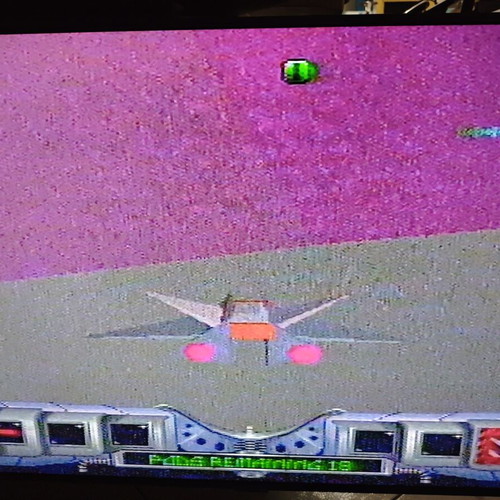 Atari Jaguar console used with Cybermorph game and accessories