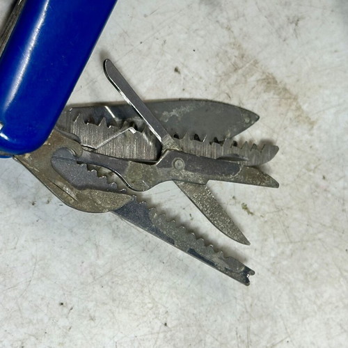 Vintage 12-in-1 Pocket Multitool with Saw, Corkscrew & Openers used