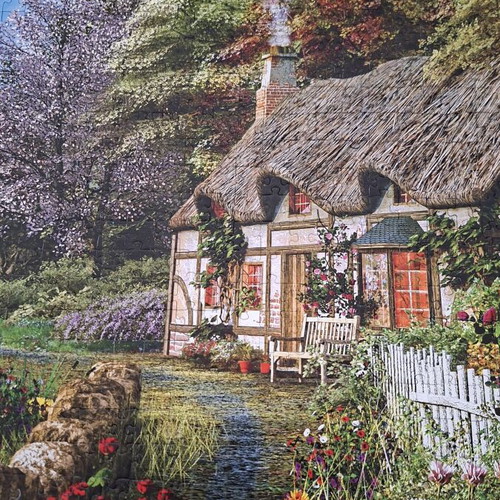 Assembled puzzle 48 x 68 cm like new