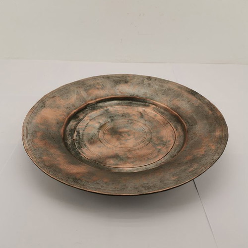 Copper lingerie plate used, circa 1820
