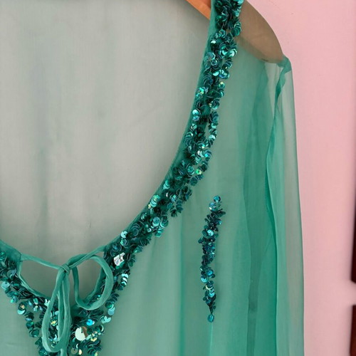 Anna Riska tunic like new, green and turquoise, size XL