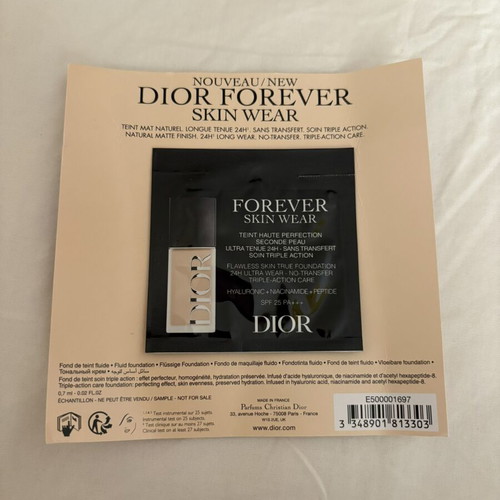 Dior Forever Skin Wear foundation sample new, shade 2N, 0.7 ml