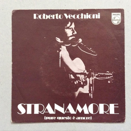 Roberto Vecchioni Stranamore 7'' used, Italian pop