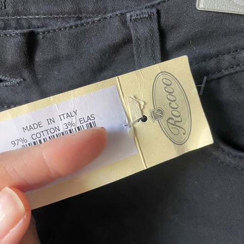 Capri elastic jeans pants size M Rococo new, black