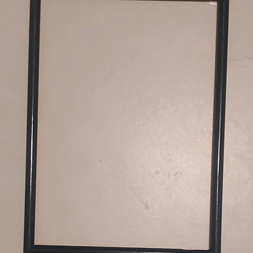 Wooden frame new, thin black without glass 24.80x34.80 cm