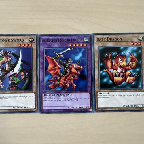 Alligator's Sword Dragon Yu-Gi-Oh! card pack of 3