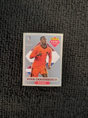 Panini FIFA World Cup Qatar 2022 Ryan Gravenberch Rookie Silver Edition αυτοκόλλητο καινούργιο