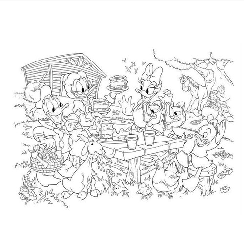 Disney Maxi Double-Face Donald Puzzle like new for kids 3+ years