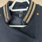 H&M wool jacket used, blue, size 36