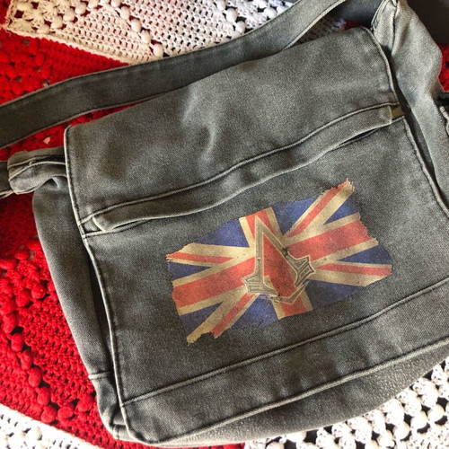Assassin Creed denim crossbody bag used