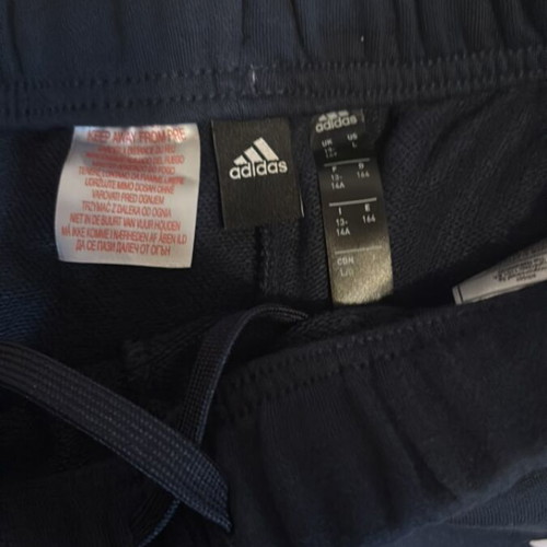 Adidas kids' sweatpants new, dark blue, age 13–14
