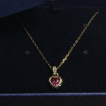 Swarovski necklace with gold tone and certificate