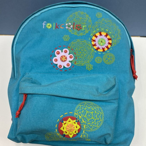 Busquets Folk Color Mandala Y2K School Backpack