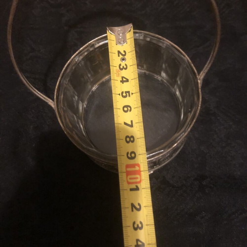 Vintage Silver-Plated Russian Art Nouveau Fondue Dish used