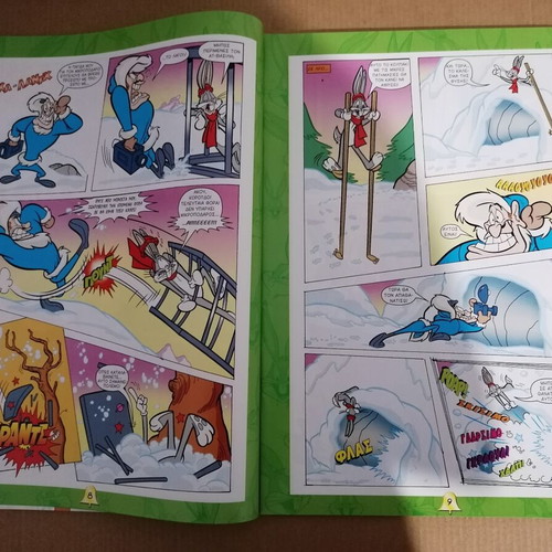 Bugs Bunny magazine issue 18 used, Greek, January 2004 with poster