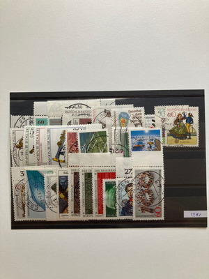 Germany used complete stamp series 1981