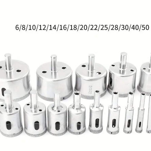 Hole saw set 15 pieces new with diamond coating