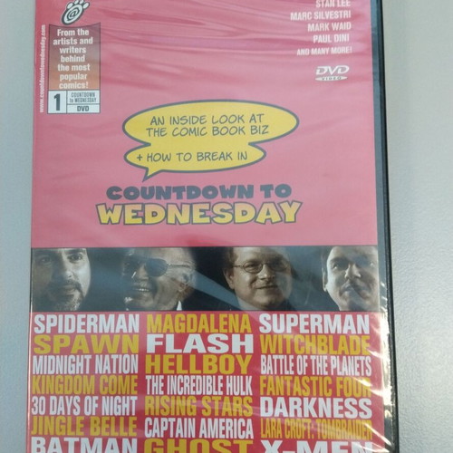 Countdown To Wednesday DVD new with comic industry interviews