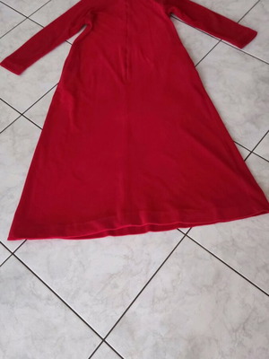 Red velvet long dress large -extra large like new