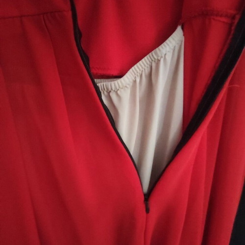 Red long women's dress like new, size S-M