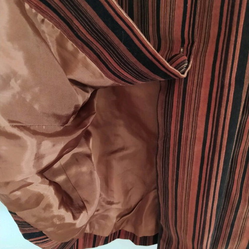 Handmade striped corduroy autumn coat like new, size S
