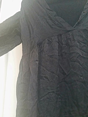 Black Zara dress medium size used, 50% silk 50% cotton