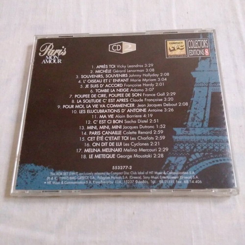 Paris Mon Amour CD 2 like new