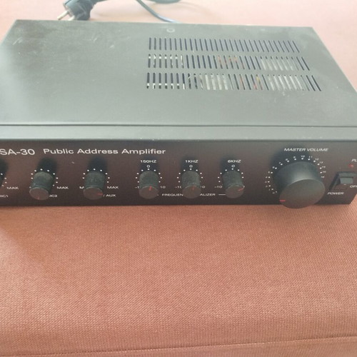 Show SA-30 microphone amplifier used, 30W RMS