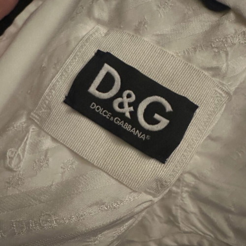 Dolce & Gabbana ανδρικό σακάκι σαν καινούργιο, λευκό με μαύρη επένδυση