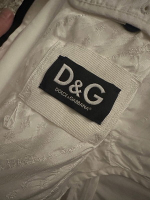 Dolce & Gabbana ανδρικό σακάκι σαν καινούργιο, λευκό με μαύρη επένδυση