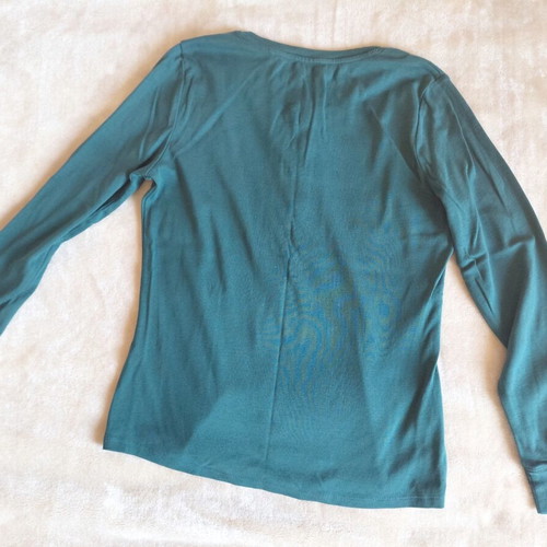 Oysho cotton pajama shirt M like new, green
