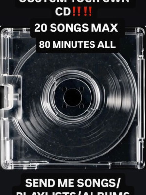 CD album χειροποίητο σαν καινούργιο, μέχρι 20 τραγούδια, 80 λεπτά
