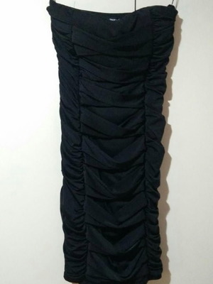 Tally Weijl mini strapless black dress like new, size XS