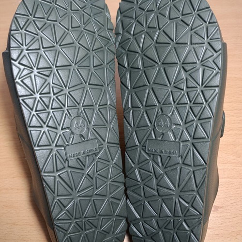Ocean Addicts men's double buckle sandals khaki size 44