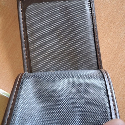 Leather men's wallet new, brown